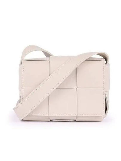 Intrecciato Cassette Small Cross Bag White - BOTTEGA VENETA - BALAAN 2