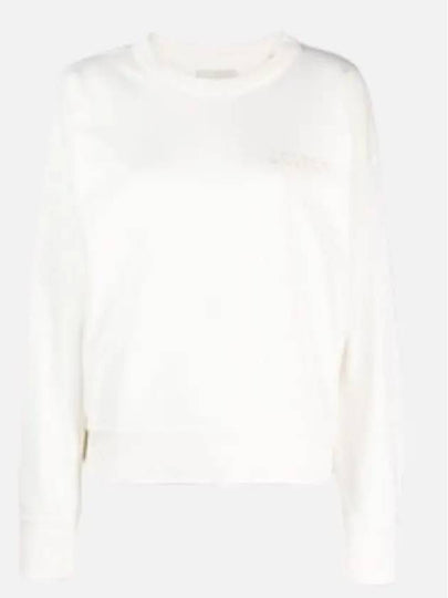 Shad Logo Print Sweatshirt White - ISABEL MARANT - BALAAN 2