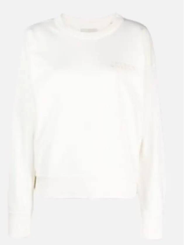 Shad Logo Print Sweatshirt White - ISABEL MARANT - BALAAN 4