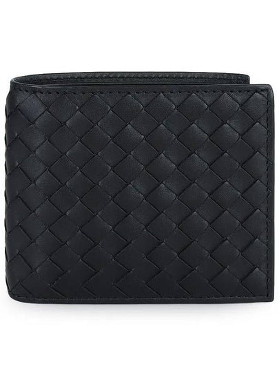 Intrecciato Weaving Half Wallet Dark Navy - BOTTEGA VENETA - BALAAN 2