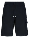 Men's Lens Patch Cargo Shorts Black - CP COMPANY - BALAAN 2