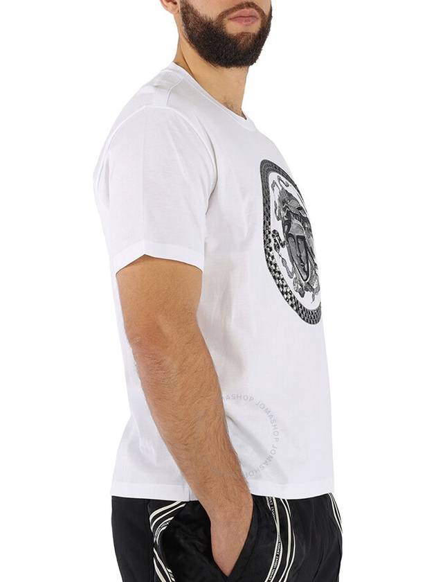 Versace Men's T-Shirt White W Medusa Embroid, Size Large - VERSACE - BALAAN 2