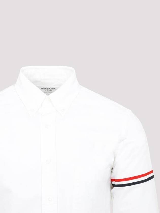 Armband Oxford Long Sleeve Shirt White - THOM BROWNE - BALAAN 7