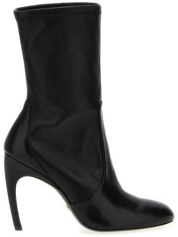 Stuart Weitzman Lux Curl Ankle Boots - STUART WEITZMAN - BALAAN 1