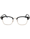 Eyewear Square Eyeglasses Black Gold - TOM FORD - BALAAN 1