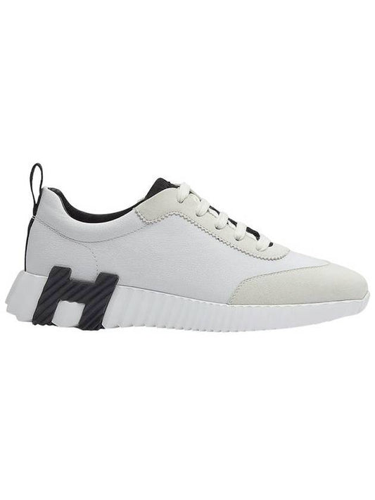 Bouncing Low Top Sneakers Blanc Noir - HERMES - BALAAN 1