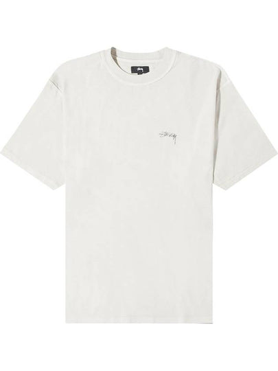 Lazy Short Sleeve T Shirt Bone - STUSSY - BALAAN 2