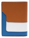 Saffiano Leather Color Block Half Wallet Brown - MARNI - BALAAN 5