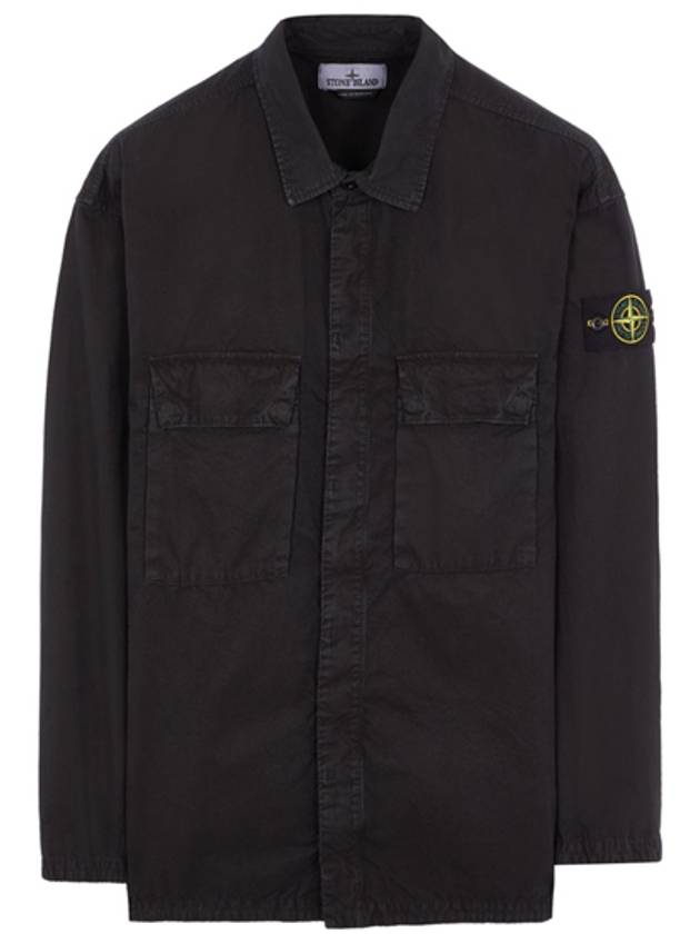 Old Treatment Over Long Sleeve Shirt Black - STONE ISLAND - BALAAN 2