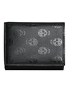 Skull Pattern Bicycle Wallet 683116 1AAAN 1000 - ALEXANDER MCQUEEN - BALAAN.