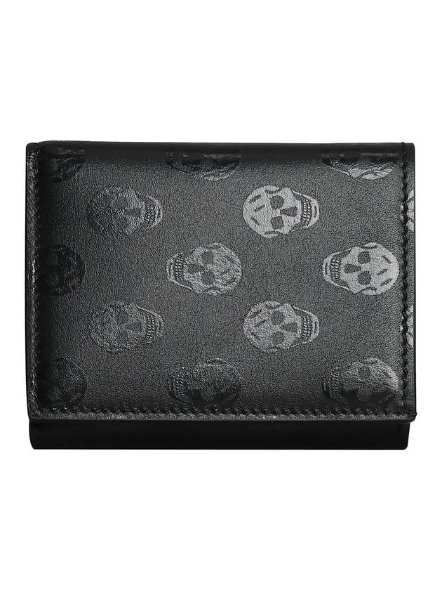 Skull Pattern Bicycle Wallet 683116 1AAAN 1000 - ALEXANDER MCQUEEN - BALAAN.