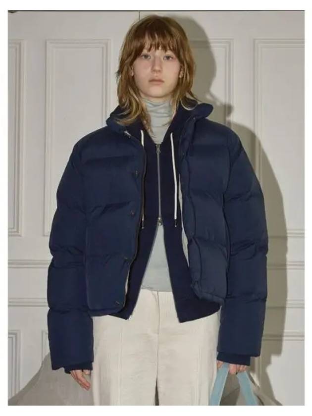 COZY PUFFER JACKET NAVY - BENSIMON - BALAAN 1