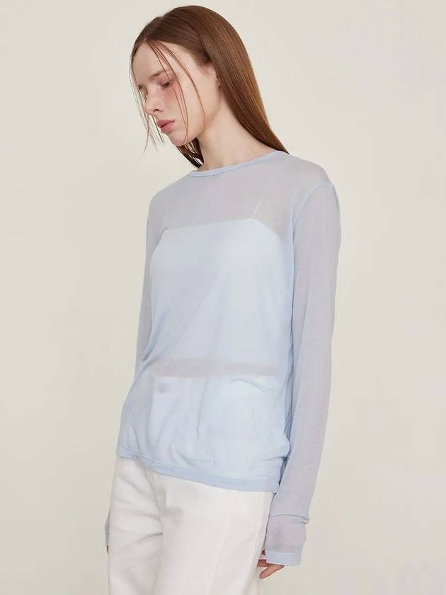 See Through Tencel Long Sleeve Sky - LESEIZIEME - BALAAN 4