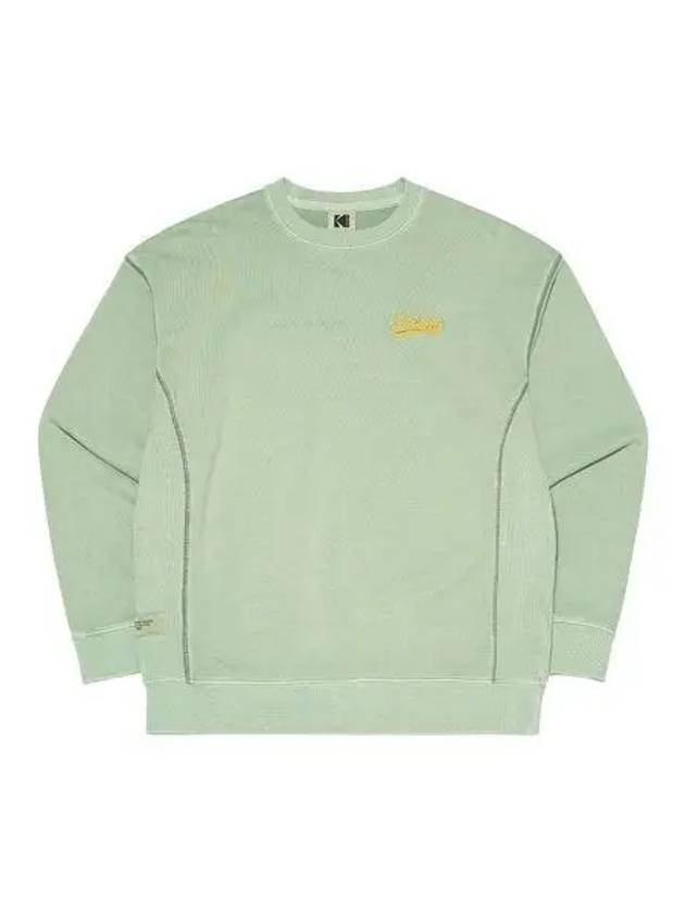 KODAK Essential Pigment Dying Small Logo Sweatshirt GREEN - KODO - BALAAN 1