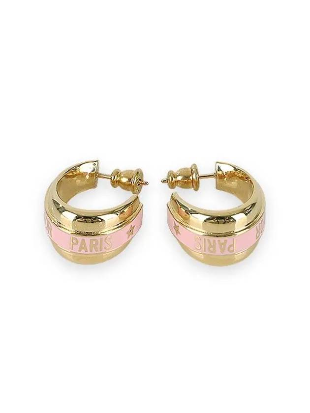 Code Signature Earrings Pink - DIOR - BALAAN 3