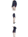 Men's Lunetiere Zipper Pocket Short Padded Navy - MONCLER - BALAAN.