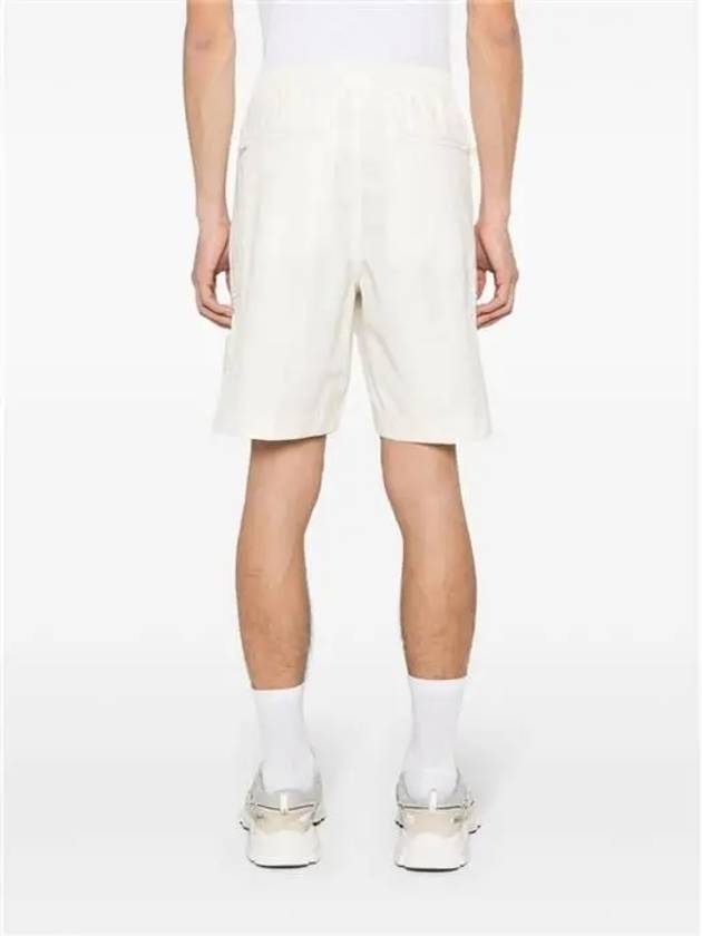 Cargo Bermuda Comfort Fit Cotton Shorts Off White - STONE ISLAND - BALAAN 6