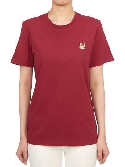 Fox Head Patch Regular Short Sleeve T-Shirt Brick Red - MAISON KITSUNE - BALAAN 2