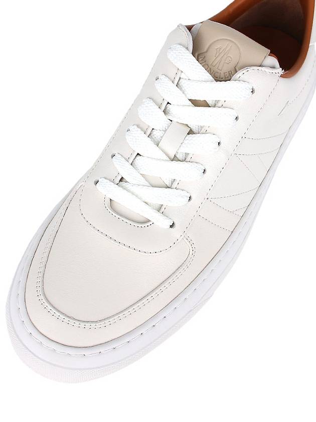 Leather Low Top Sneakers White - MONCLER - BALAAN 8