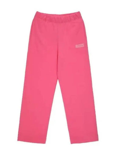 Loose fit sweatpants sugar plum - GANNI - BALAAN 1