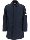 Polyester Micro Twill Jacket Navy - STONE ISLAND - BALAAN 2