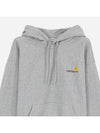 Men s brushed hoodie t shirt gray I028279V6XX - CARHARTT - BALAAN 2