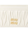 Matelasse Nappa Leather Card Wallet White - MIU MIU - BALAAN 6