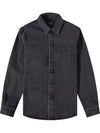 Vittorio Brodée Poitrine Denim Shirt Jacket Black - A.P.C. - BALAAN 2