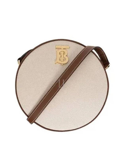 Louis TB Logo Canvas Shoulder Bag Brown Beige - BURBERRY - BALAAN 2