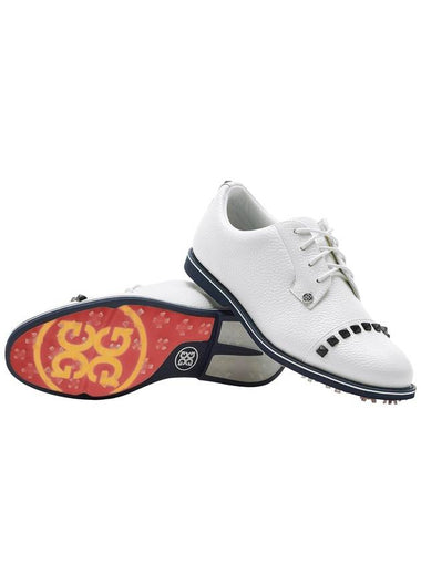 Stud Cap Toe Golf Shoes Snow G4LC20EF05 - G/FORE - BALAAN 1