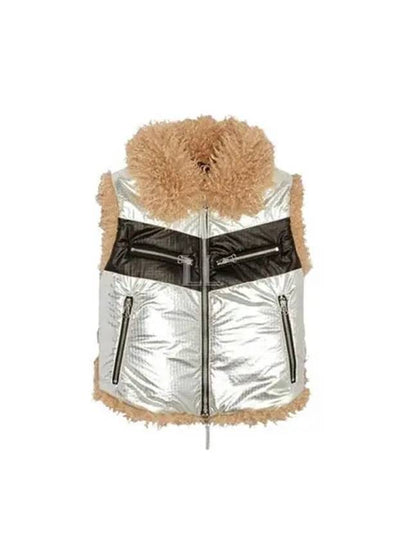 W Efia Foil Effect Vest Silver - DIESEL - BALAAN 2