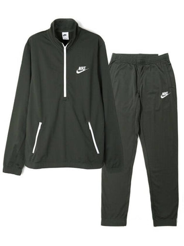 Polyknit Quarter Zip Training Tracksuit Dark Green - NIKE - BALAAN 1