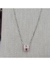 Mini Pop Ache Necklace Pendant Rose Dragee Pink Silver H147992 - HERMES - BALAAN 3