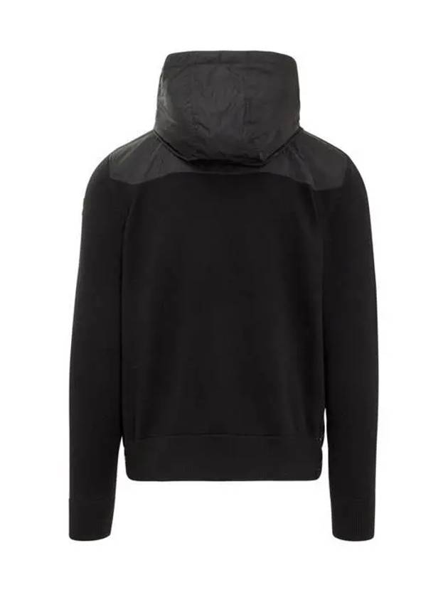 Hooded Padded Cardigan Black - MONCLER - BALAAN 3