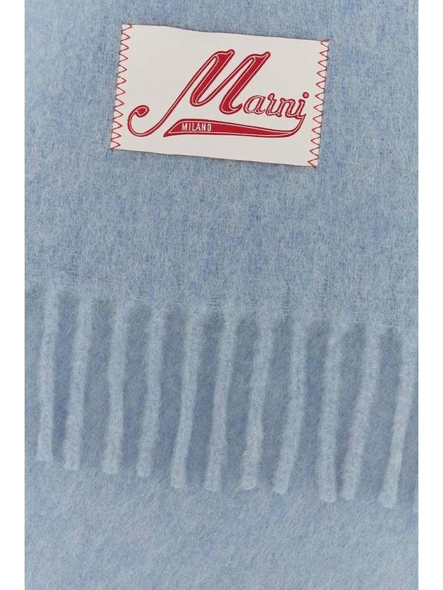 Alpaca Wool Muffler Light Blue - MARNI - BALAAN 3