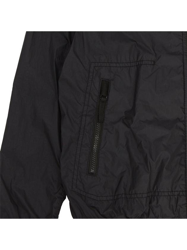 Kids Compass Badge Zip Up Jacket Black - STONE ISLAND - BALAAN 7