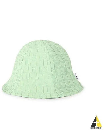 All over logo bucket hat green dark navy CACCXSAC019 PLY015 - SUNNEI - BALAAN 1