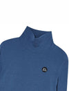 Tencel Turtle Neck T Shirt Blue - THE GREEN LAB - BALAAN 3