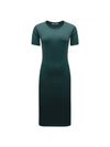 Women's ORB Knit Blend Short Dress Emerald Green - VIVIENNE WESTWOOD - BALAAN 1