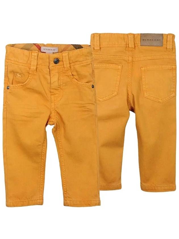 Kids Cotton Banding Pants Yellow B04A45 57B - BURBERRY - BALAAN 1