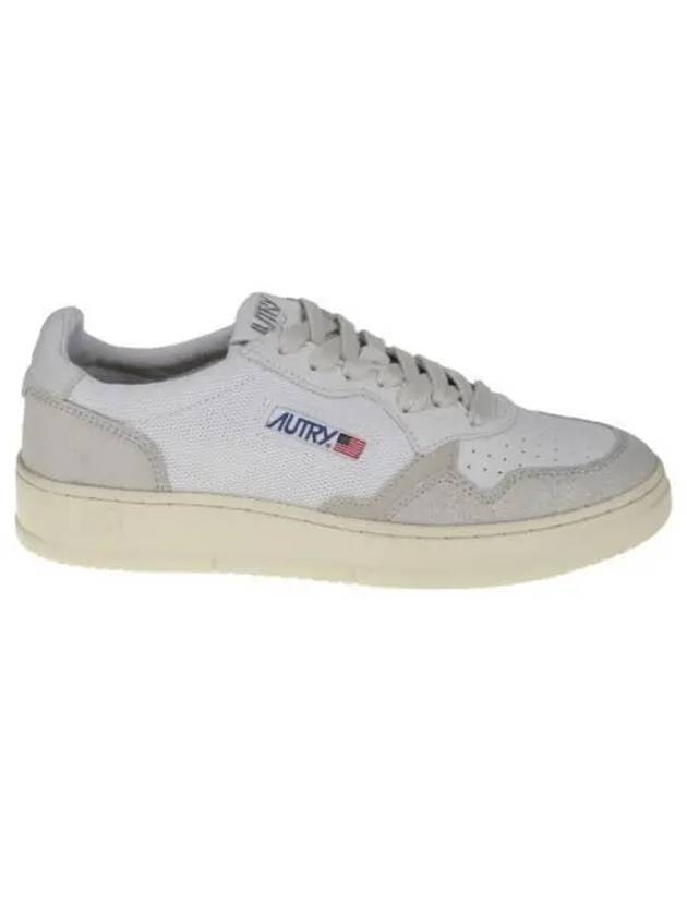 Medalist Leather Low-Top Sneakers Grey White - AUTRY - BALAAN 2