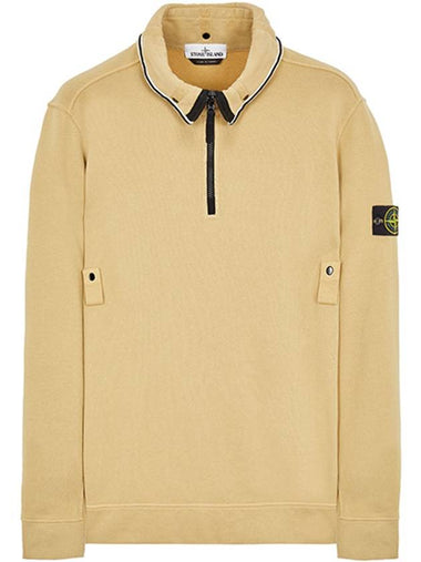 Men's Logo Wappen Sweatshirt Beige - STONE ISLAND - BALAAN 1