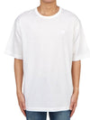 Logo Patch Cotton Short Sleeve T-Shirt White - ACNE STUDIOS - BALAAN 2