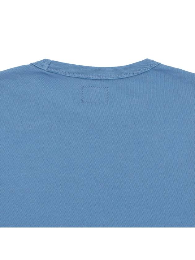 Kids Lens Patch Sweatshirt Blue - CP COMPANY - BALAAN 5