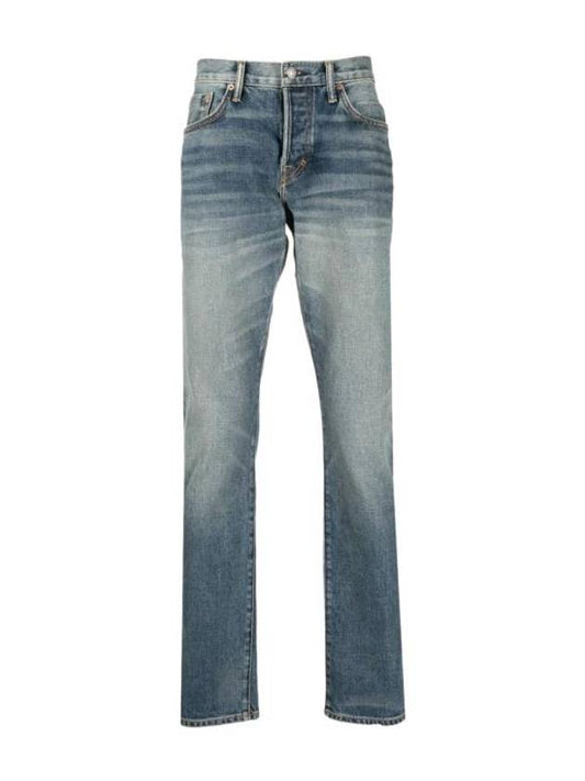 Denim Straight Pants DPS001DMC008S23HB407 DENIM BLUE - TOM FORD - BALAAN.