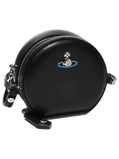 Logo Round Cross Bag Black - VIVIENNE WESTWOOD - BALAAN 2