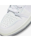 Air Jordan 1 Mid High Top Sneakers White Stealth - NIKE - BALAAN 7