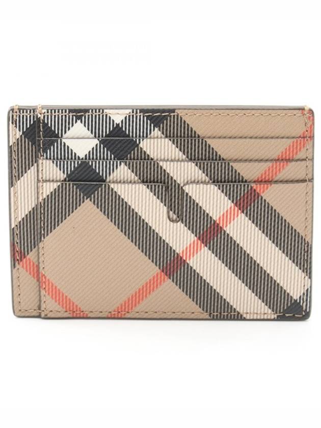 Check Card Wallet Beige - BURBERRY - BALAAN 2