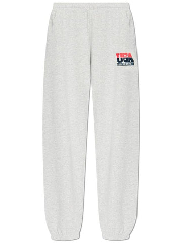 Sporty & Rich Sweatpants With Logo, Unisex, Grey - SPORTY & RICH - BALAAN 1