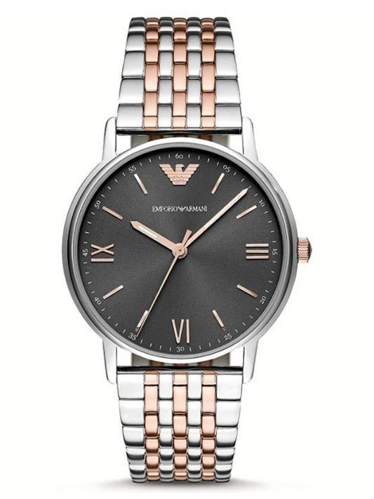 Dark gray dial two tone metal watch - EMPORIO ARMANI - BALAAN 1